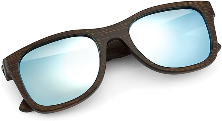Oct17 Bamboo Wood Wooden Polarized Lens Sunglasses Real Eyewear Sunglass Men Women