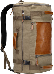WITZMAN Men Canvas Backpack Large Travel Backpack Laptop Bag Hiking Causal Daypack Rucksack