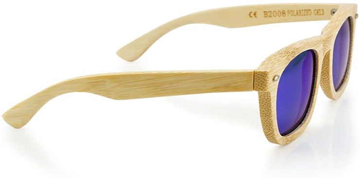 Polarized Bamboo lightweight Wood Vintage Sunglasses Men Women Eyewear