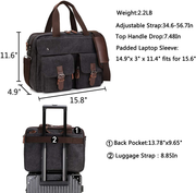 Messenger Bag Water Resistant 15.6 Inch Laptop Briefcase Bag
