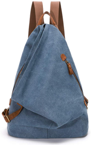 Canvas Vintage Backpack – Large Casual Daypack Outdoor Travel Rucksack Hiking Backpacks for Men Women (6882-Olive Green)