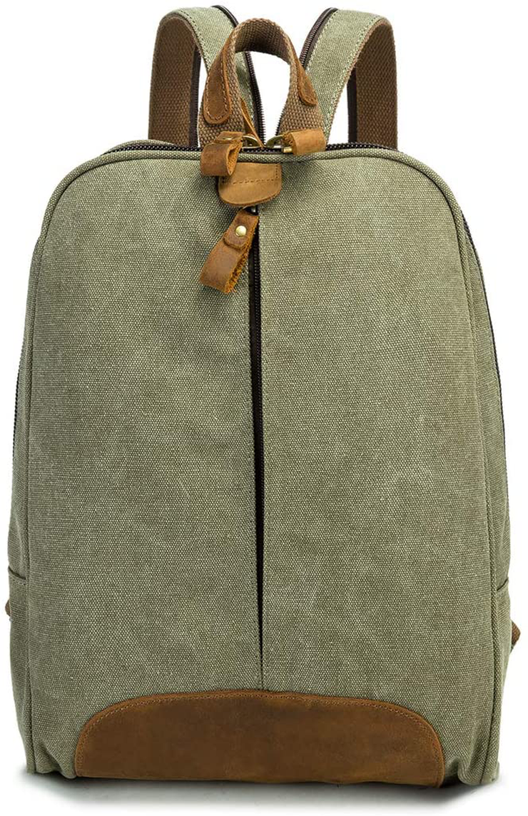 Vintage Canvas Backpack - Crossbody Sling Bag Shoulder Chest Bags Daypack Casual Rucksack for Men Women Laptop Bookbag Outdoor Travel Hiking(Dark Gray)