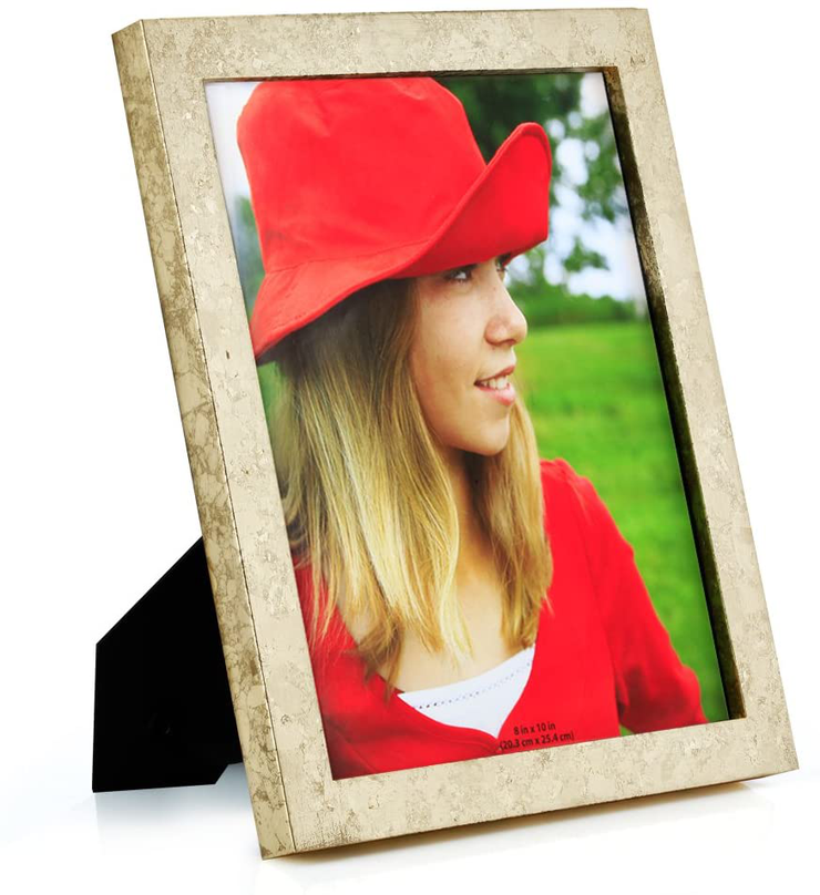 RPJC 5x7 Picture Frames Made of Solid Wood High Definition Glass for Table Top Display and Wall Mounting Photo Frame Black