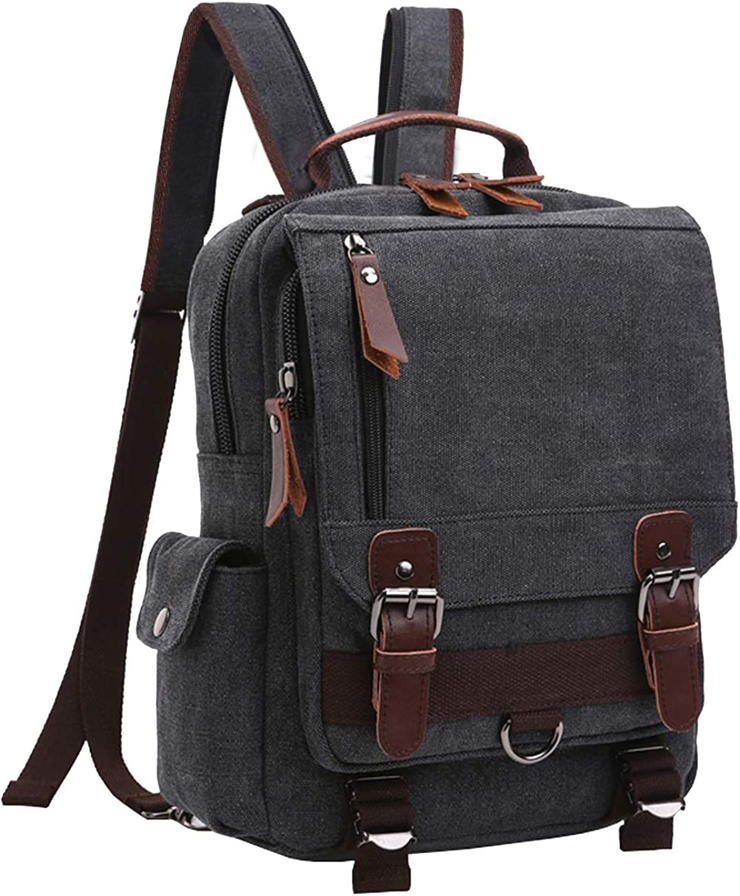 Canvas Cross Body Messenger Bag Shoulder Sling Backpack Travel Rucksack